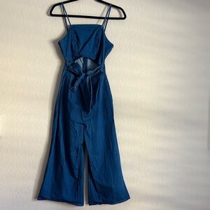 HYFVE Blue Wide Leg Jumpsuit